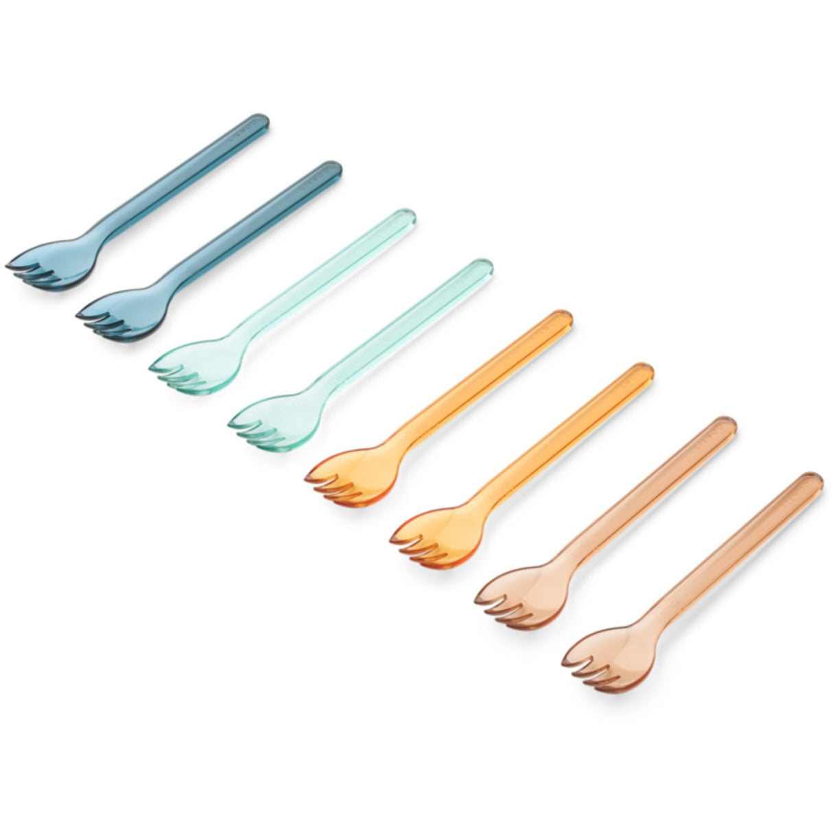 LIEWOOD Indigo Multi Mix Alonso Tritan Fork 8-Pack