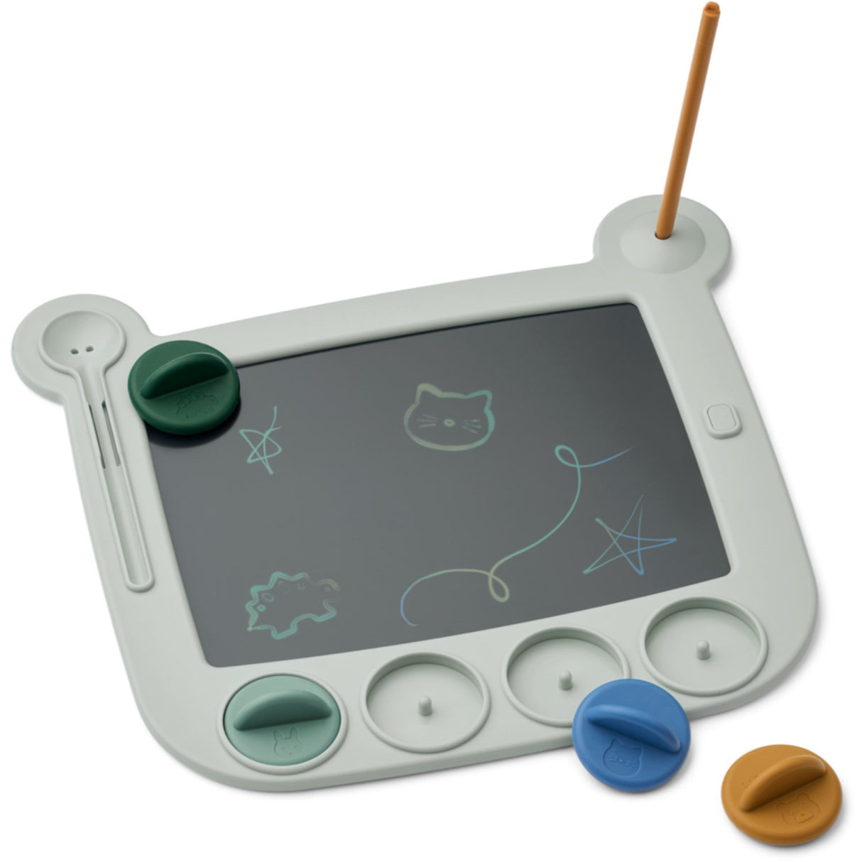 LIEWOOD Dove Blue Multi Mix Venzora Magic Drawing Board W Stamps