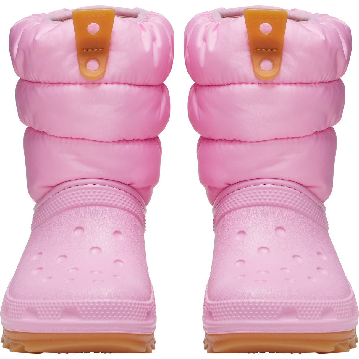 Crocs Pink Tweed/Gum Classic Neo Puff Stövlar