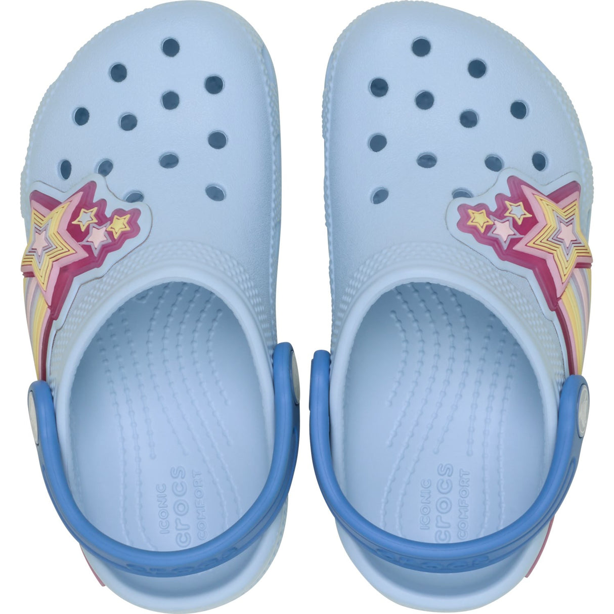 Crocs Blue Frost Classic Star Lights Clog