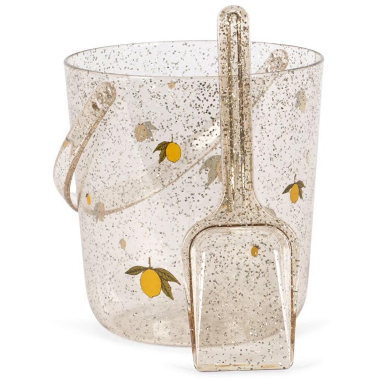 Konges Sløjd Lemon Glitter Hink och Skyffel Print