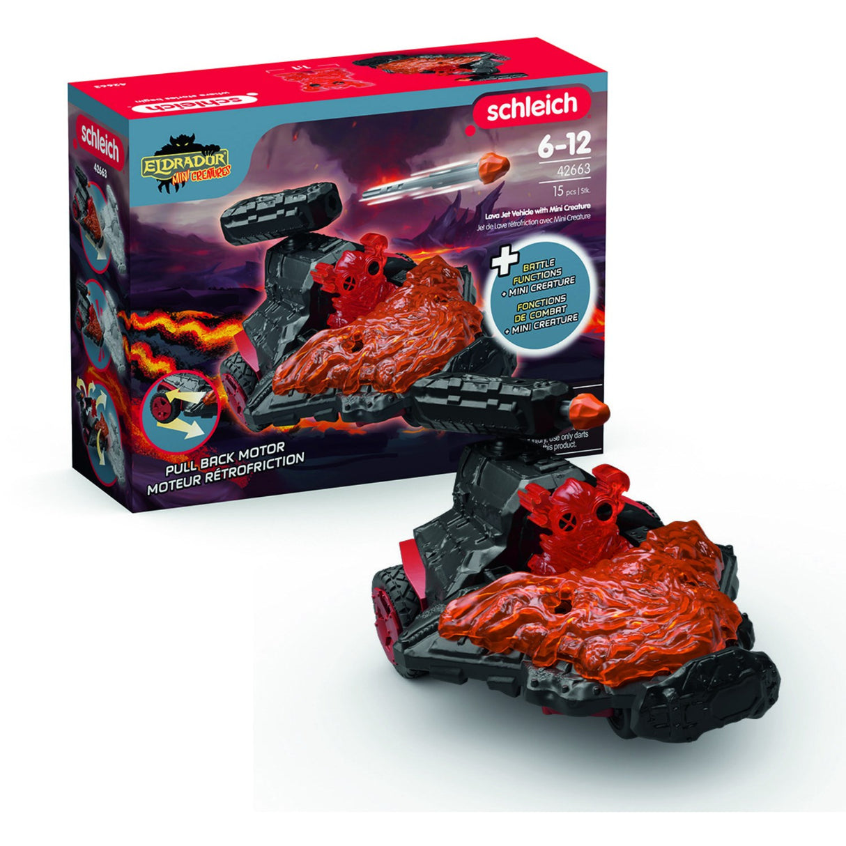 Schleich Lava Jet Fordon Med Mini-Kreatur