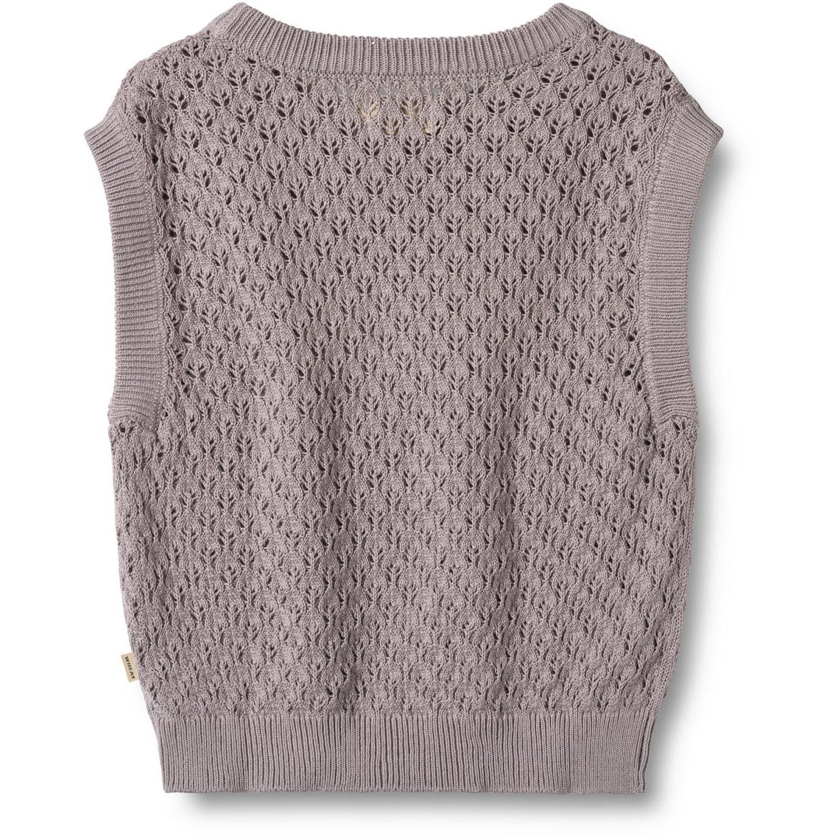 Wheat Dusty Purple Stickad Väst Saga