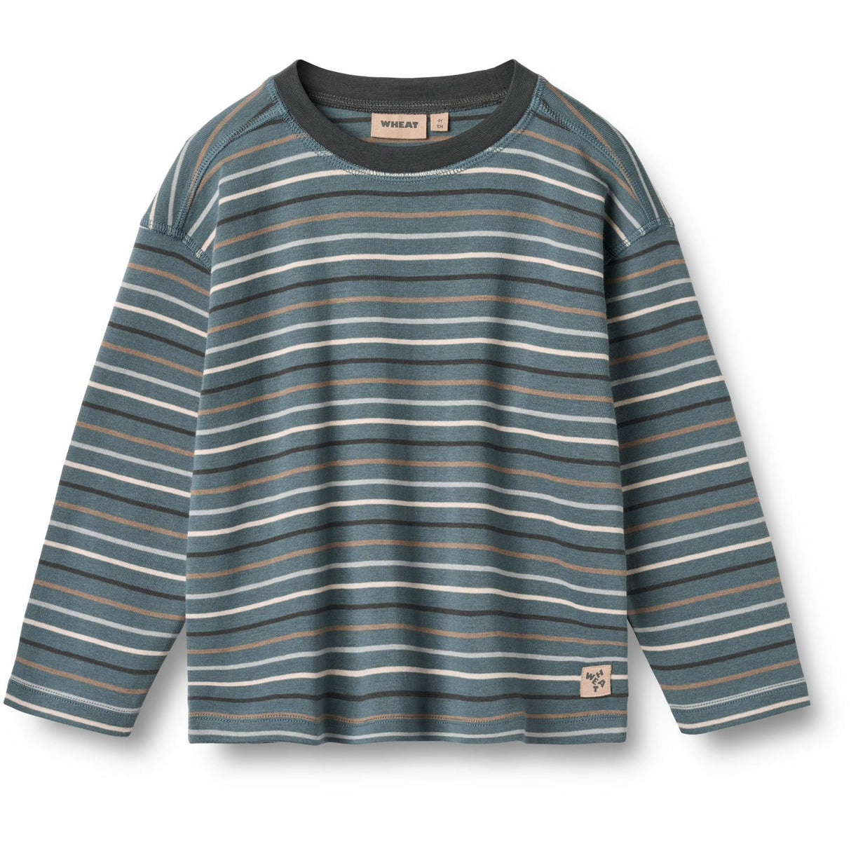 Wheat Blue Multi Stripe Blus Hans