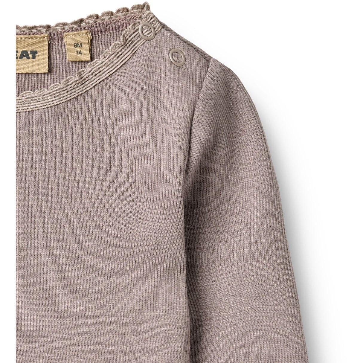 Wheat Dusty Purple Rib Blus Reese