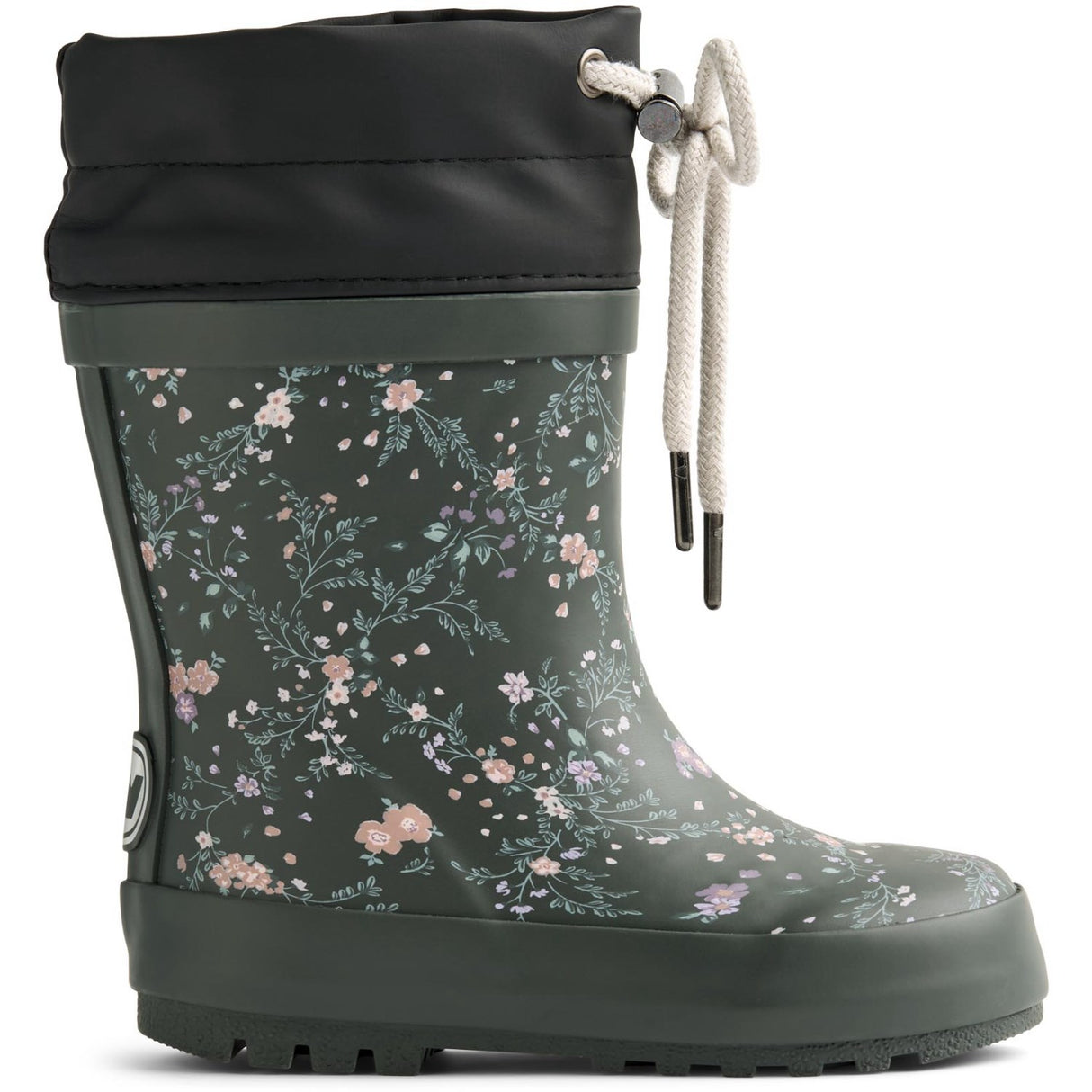 Wheat Forest Lake Checked Flowers Rubber Stövlar Thermo Print