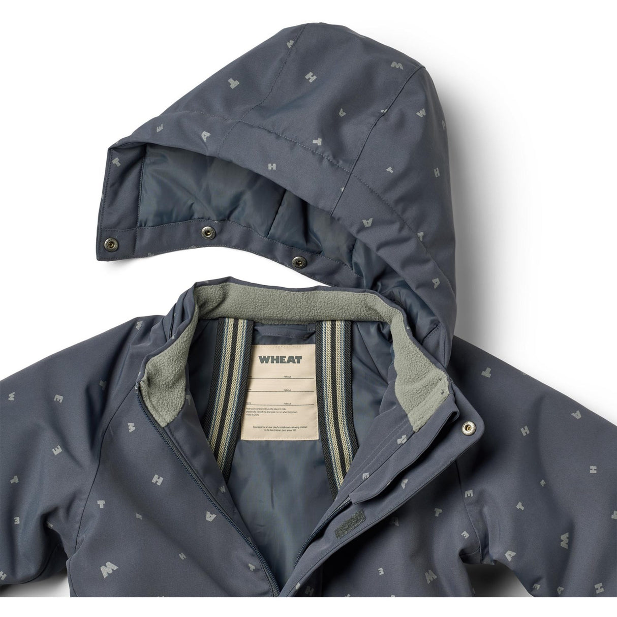 Wheat Greyblue Letters Flygdräkt Miko