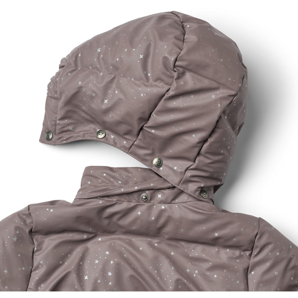 Wheat Purple Stone Stars PU Puffer Jacka Coast