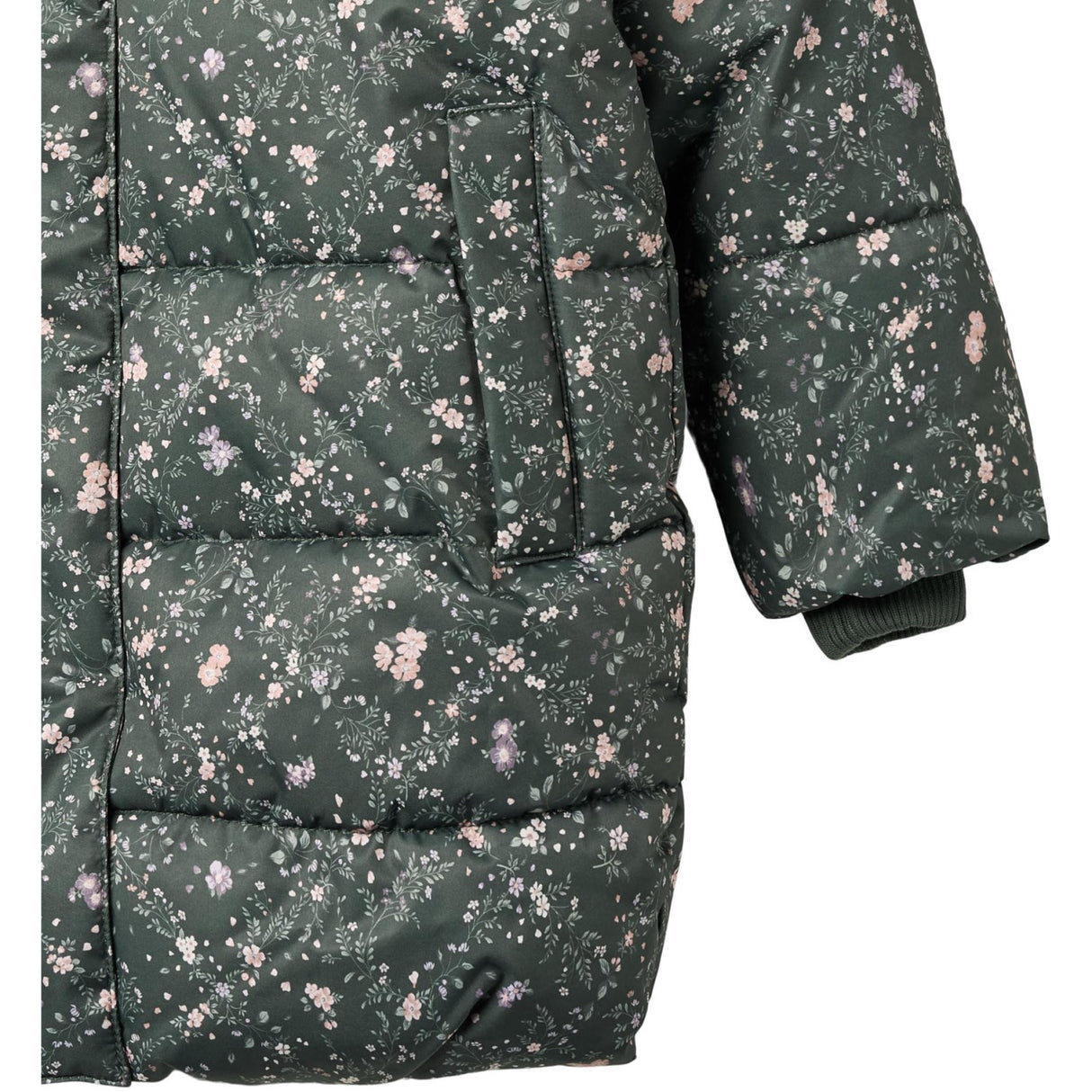 Wheat Forest Lake Checked Flowers Puffer Täcka Yrsa