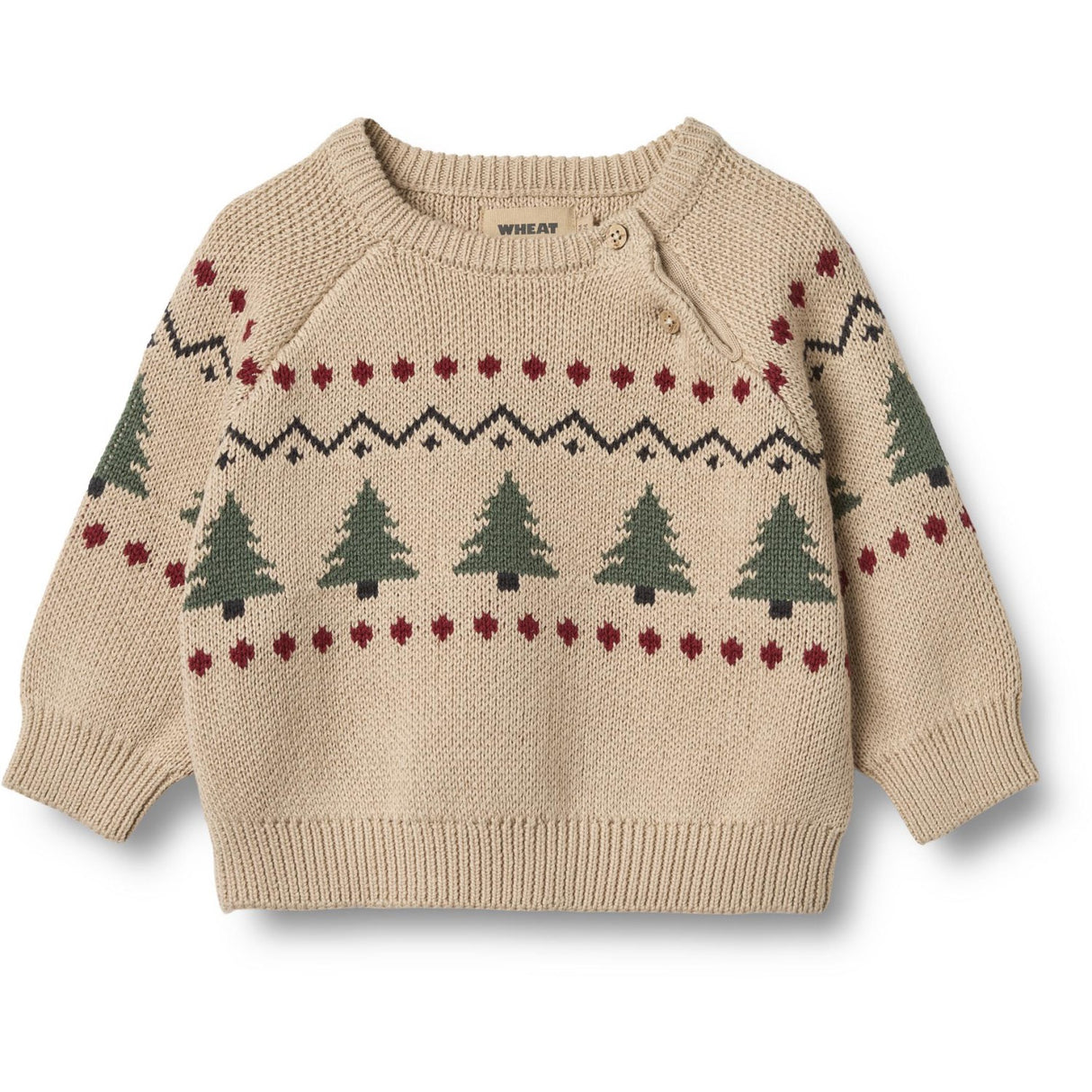 Wheat Warm Sand Jacquard Pullover Balou