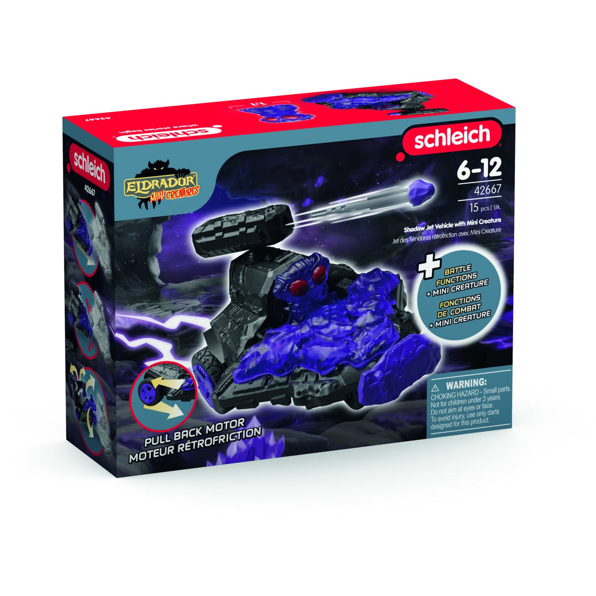 Schleich Shadow Jet Køretøj Med Mini-Kreatur