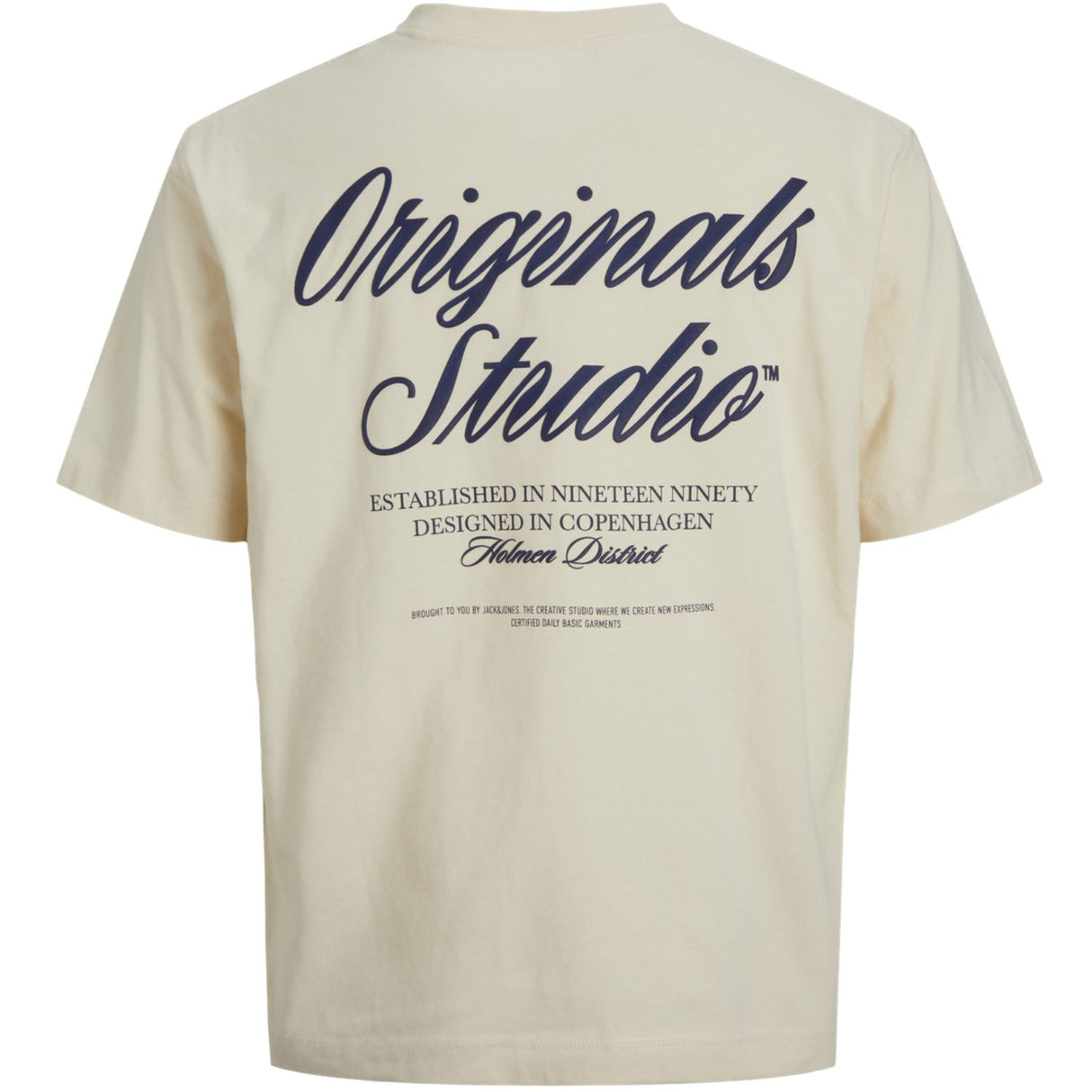 Jack & Jones Junior Antique White Jornorrebro Typo Tee Ss Crew Neck Sn Jnr