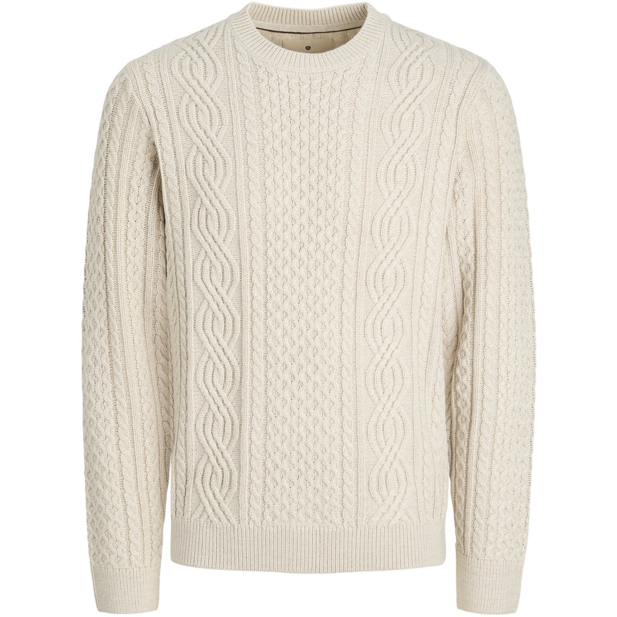 Jack & Jones Junior Silver Lining Melange Jprblusean Stickad Cable Crew Neck Jnr