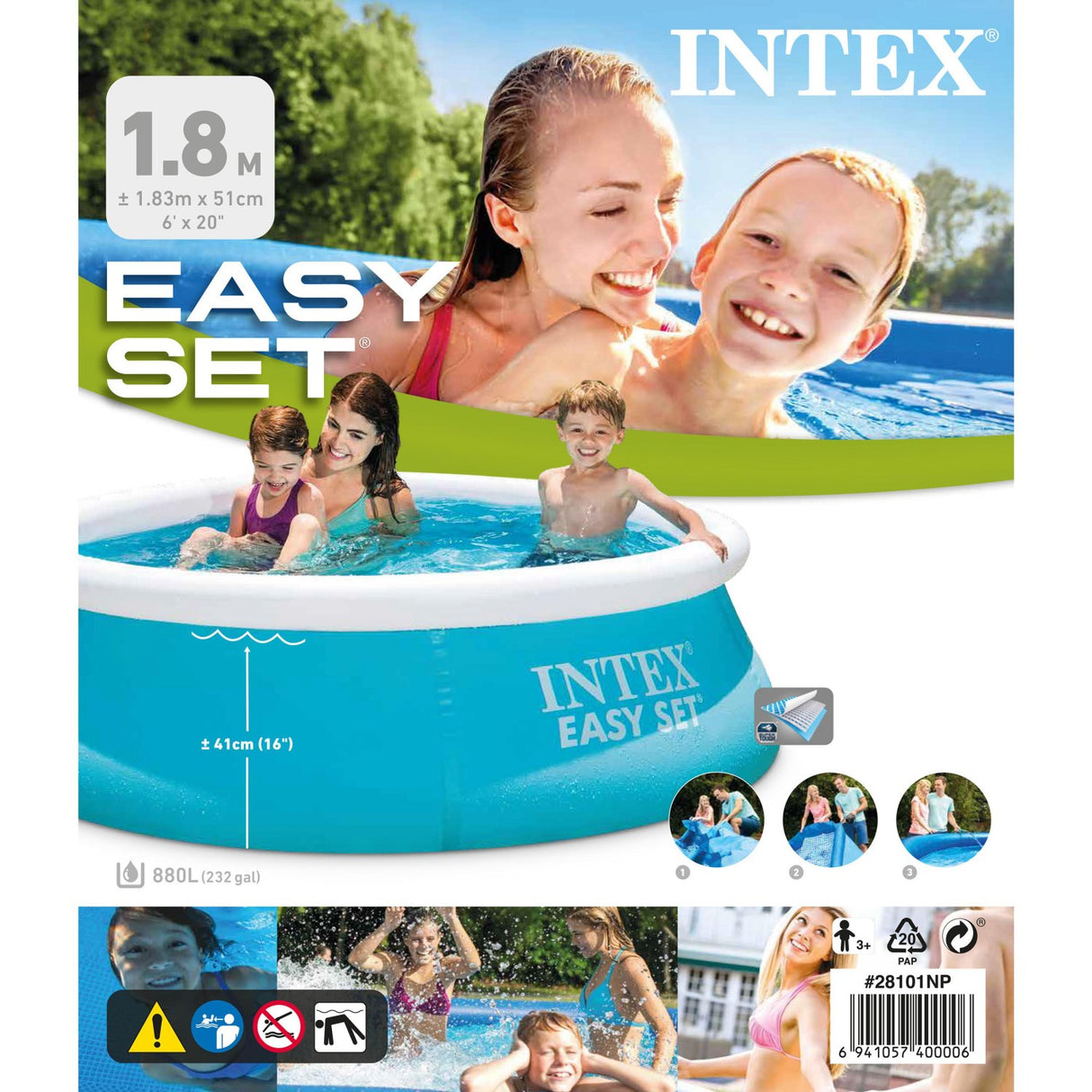 INTEX® 880 L Easy Sett Simbassäng - 880L