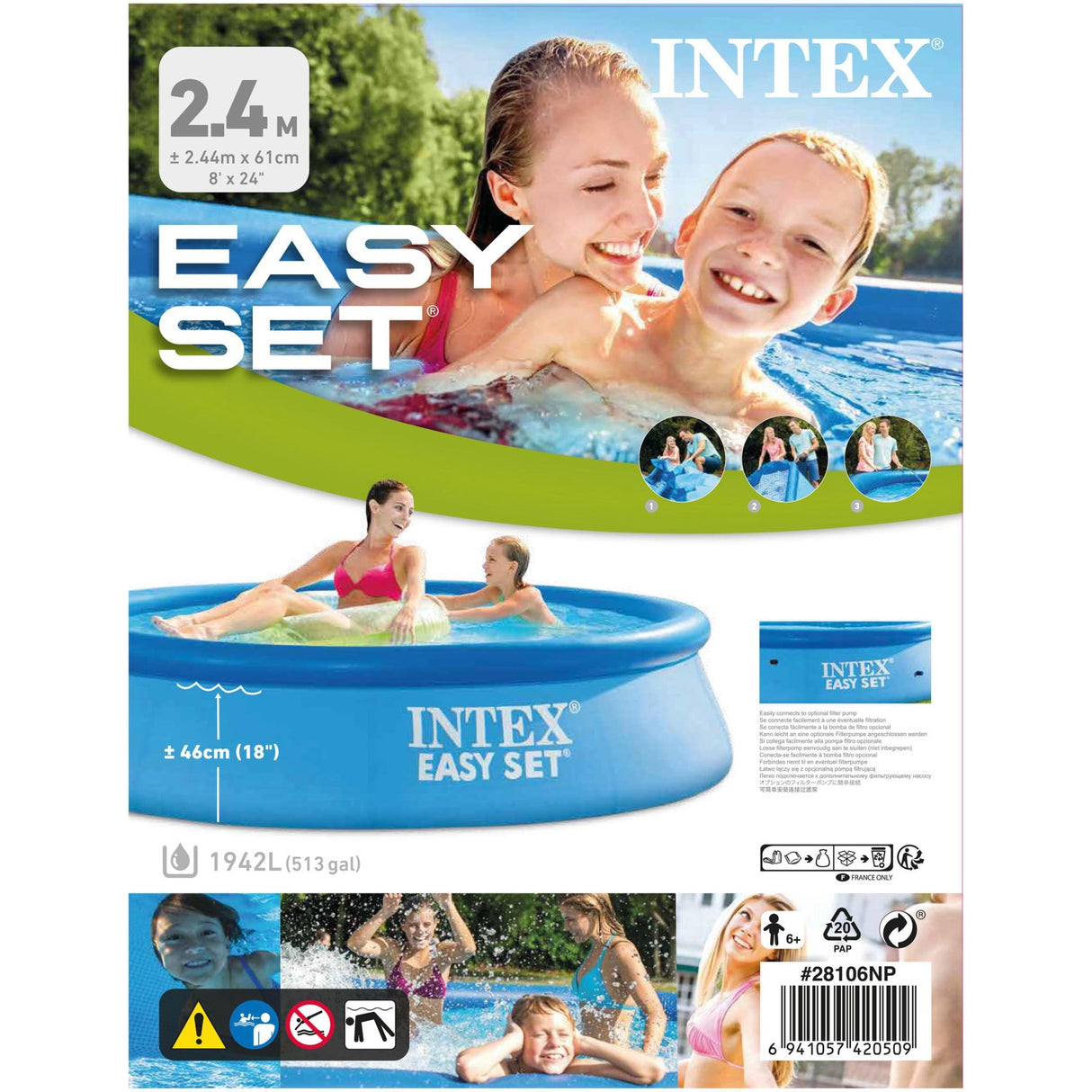 INTEX® 1.942 L Easy Sett Simbassäng