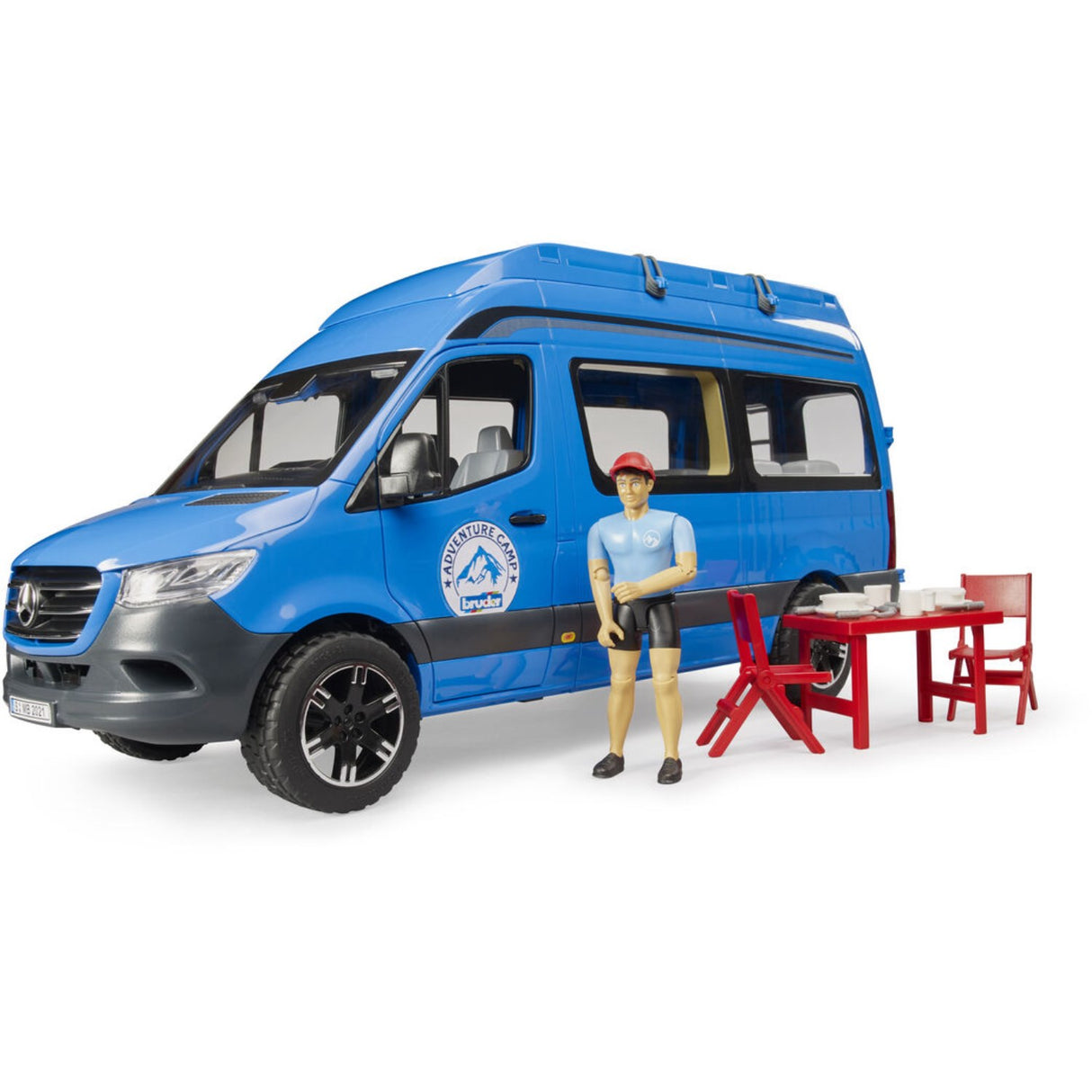 Bruder Mb Sprinter Camper Med Chauffør Og Tillbehör