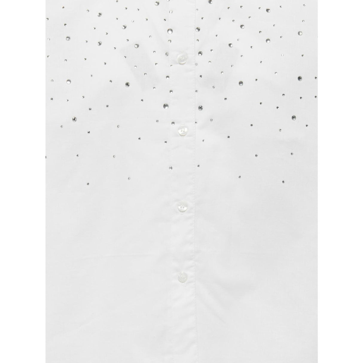 kids ONLY Bright White Rhinestones Koglina Stone Oversize L/S Skjorta Wvn