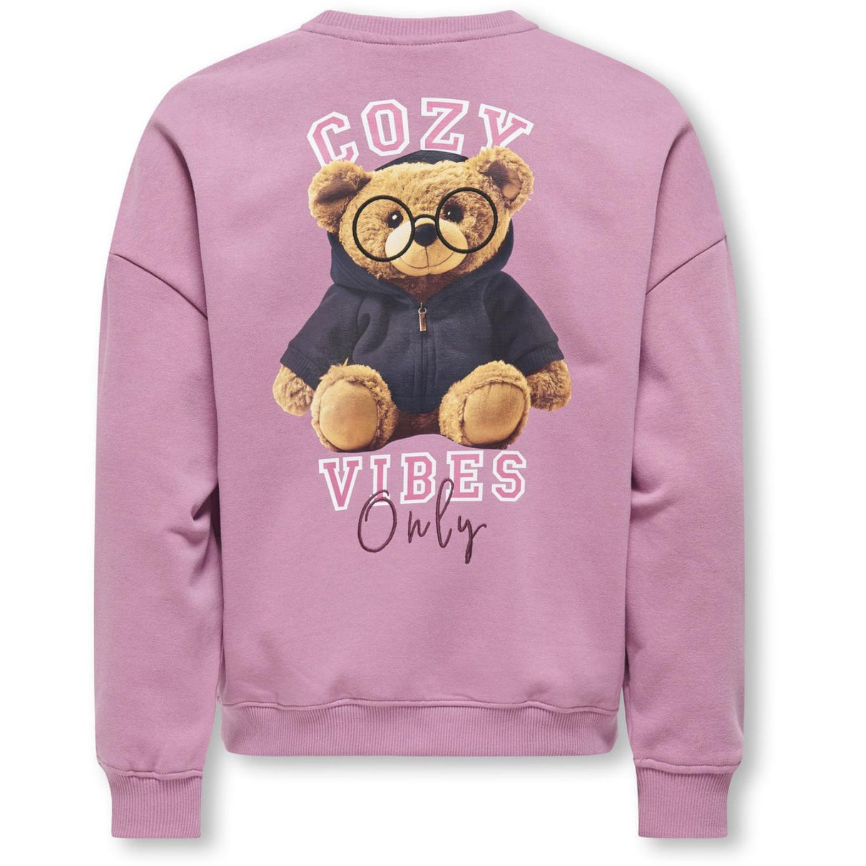 kids ONLY Mauve Orchid Cozy Kogbila L/S Ovz Björn O-Neck Swt Noos