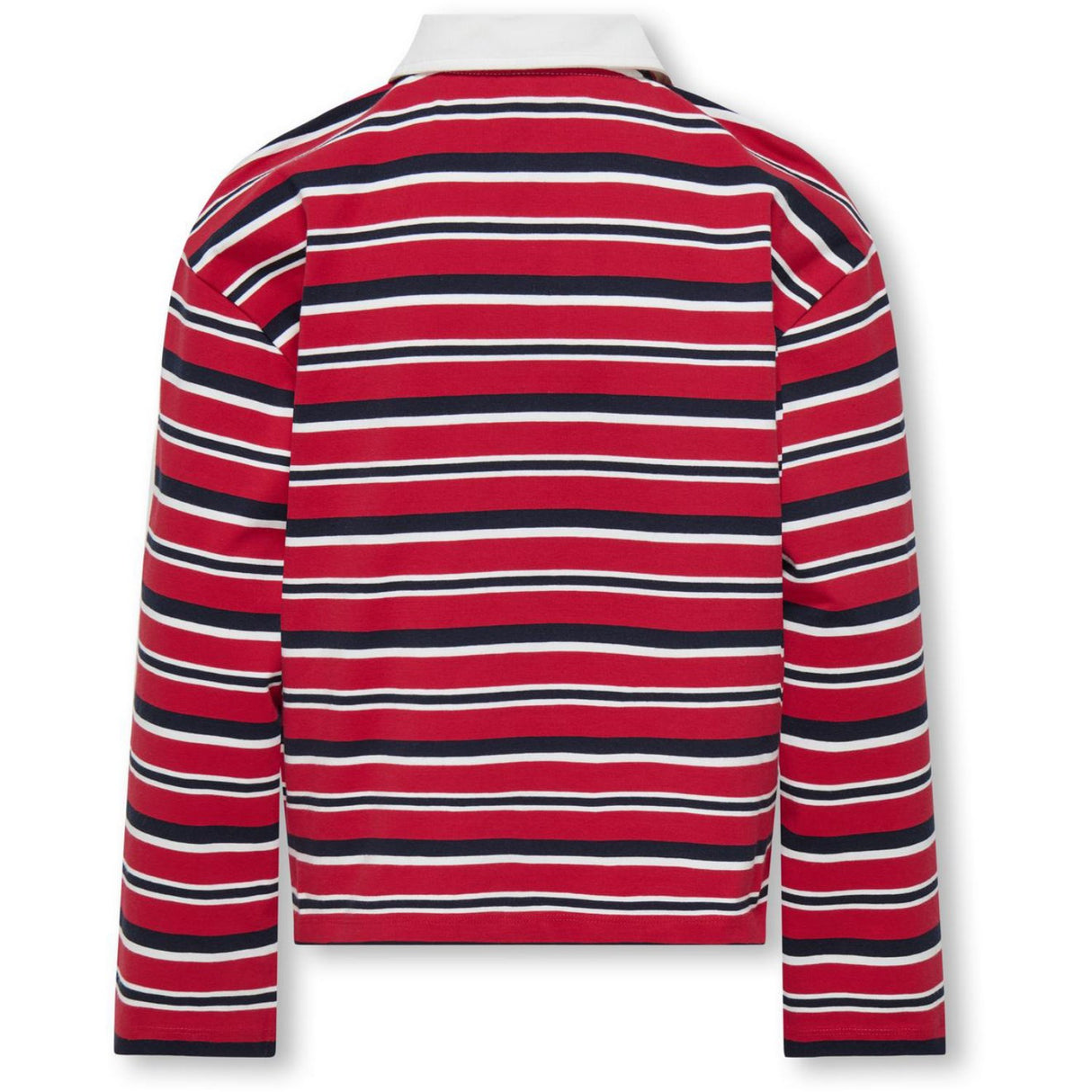 kids ONLY Salsa Night Sky/Cloud Dancer Kogruby Life L/S Boxy Pikétröja Skjorta Jrs