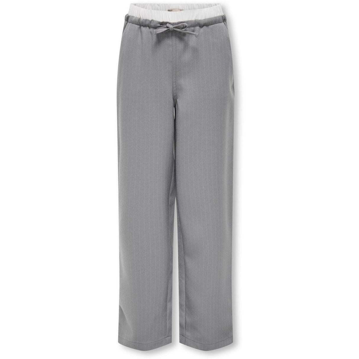 kids ONLY Medium Grey Melange Boxer White Kogmiley Life Pinstr. Boxer Str Byxor Pnt