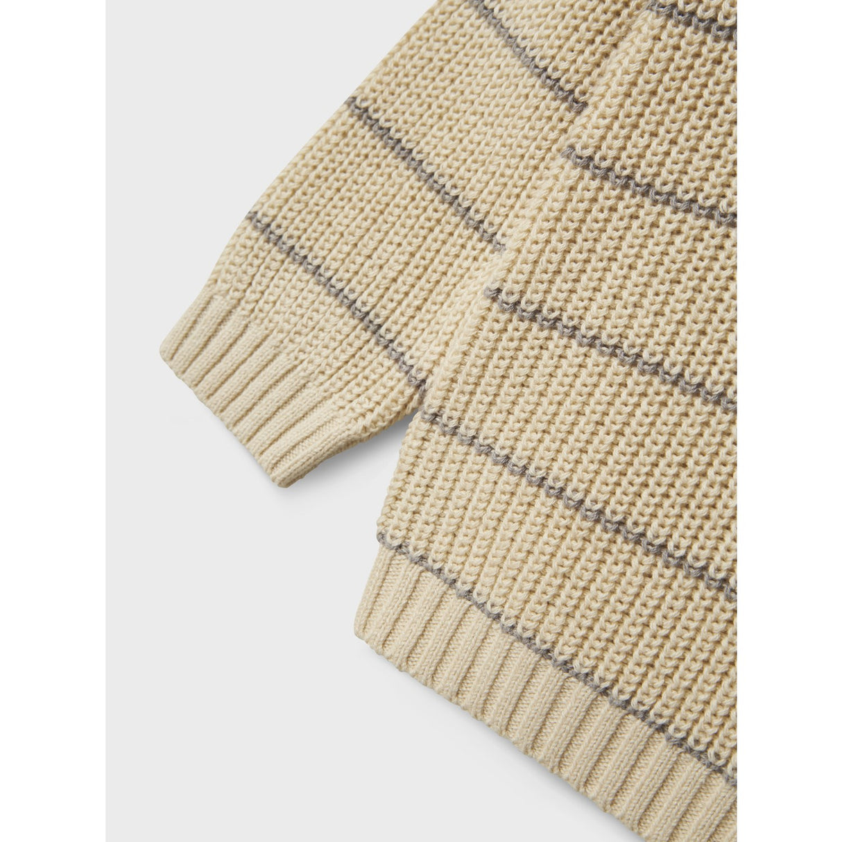 Lil'Atelier Turtledove Nmmemlen Ls Stickad Stripes Lil