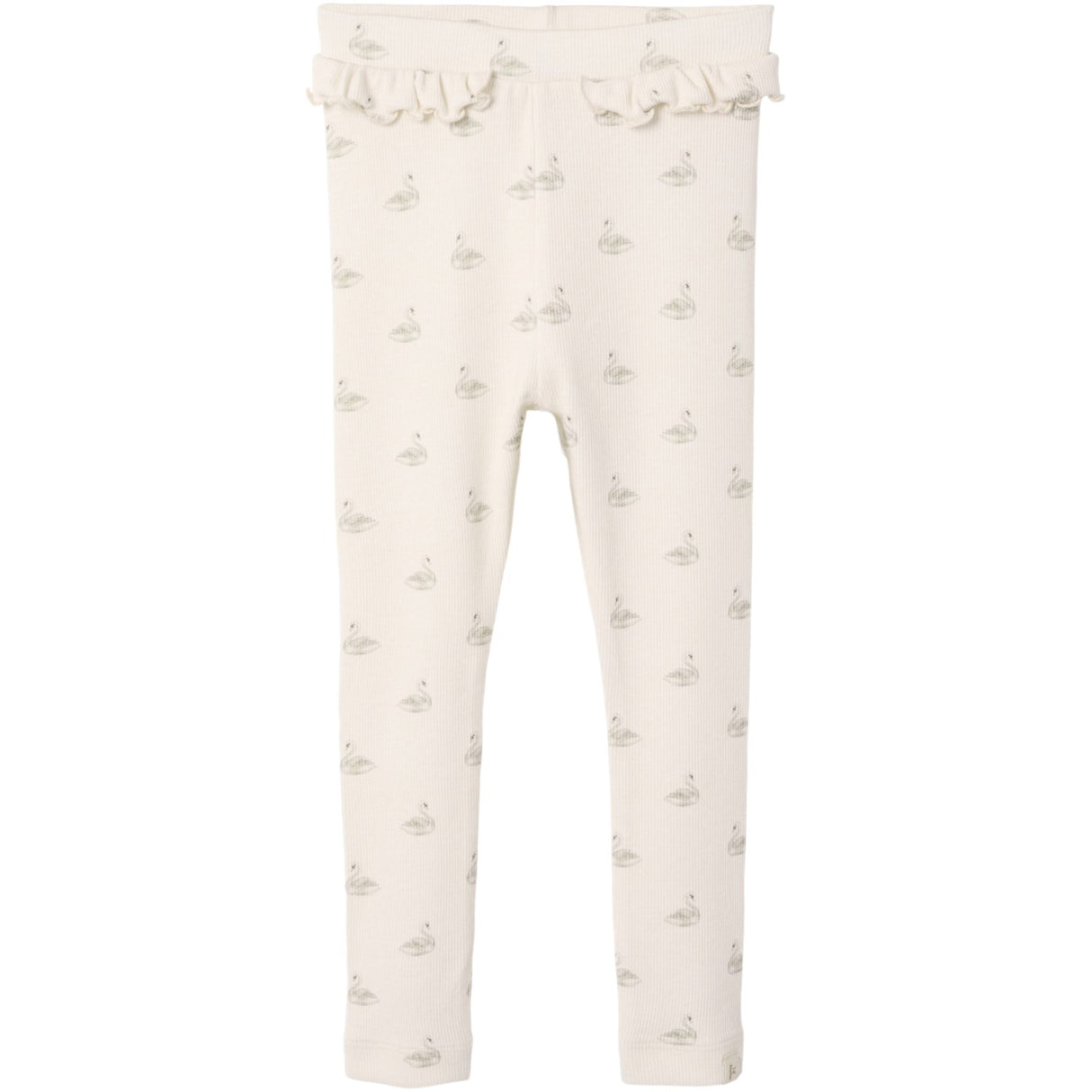 Lil'Atelier Pastel Parchment Swan Nmfgavo Efi Slim Legging Lil Noos