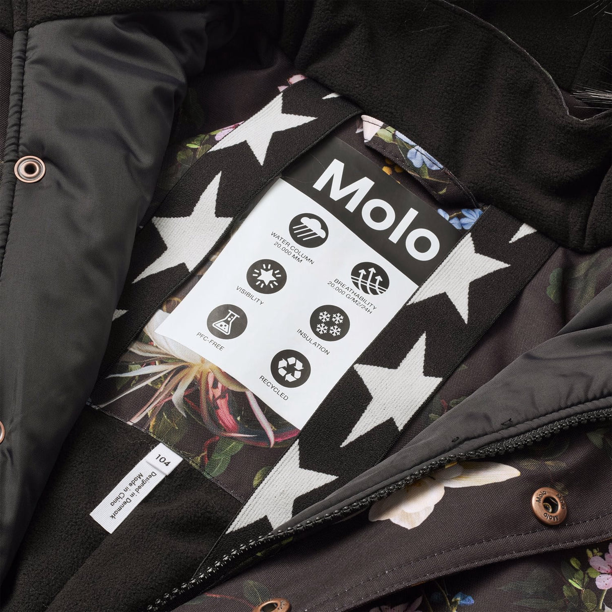 Molo Paisley Flowers Polaris Päls Junior Flygdräkt