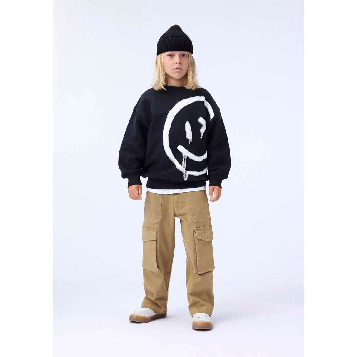 Molo Drippy White Mar Sweatshirt