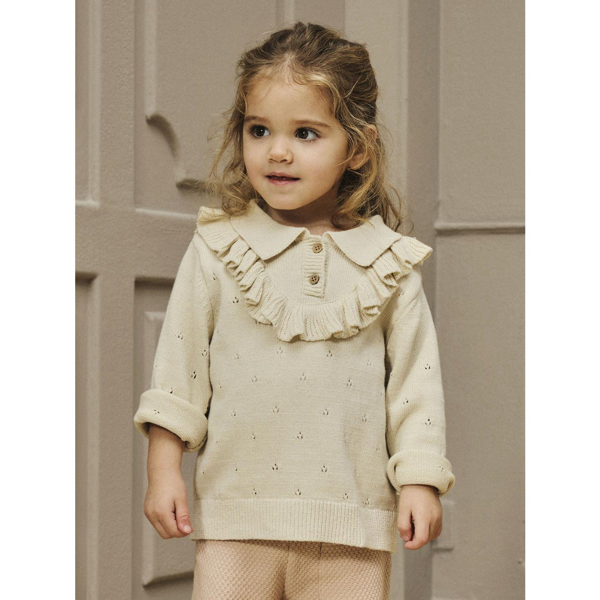 Lil'Atelier Turtledove Nmfnakita Ls Loose Stickad Lil