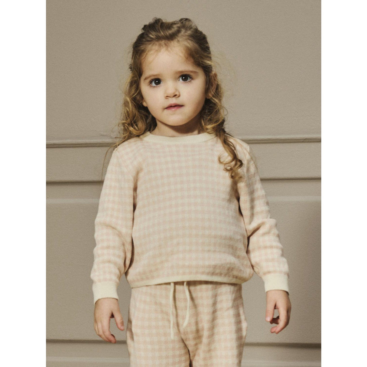 Lil'Atelier Cameo Rose Nmfnadie Ls Loose Stickad Lil