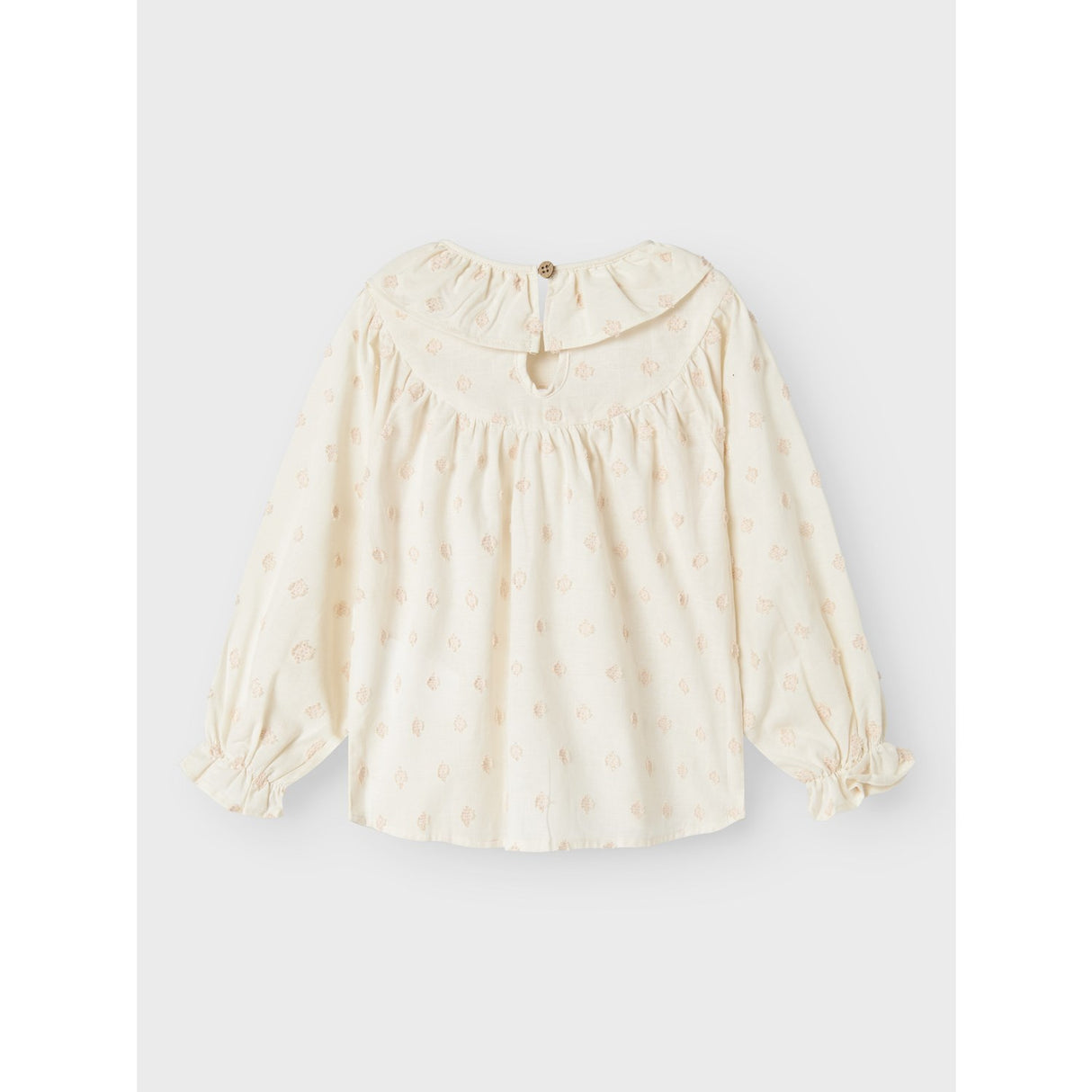 Lil'Atelier Pastel Parchment Nmfnethe Ls Loose Skjorta Lil