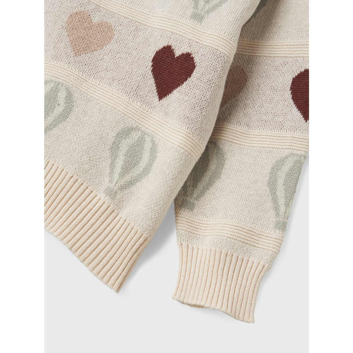 Lil'Atelier Pastel Parchment Nmflamai Kis Ls Stickad Lil