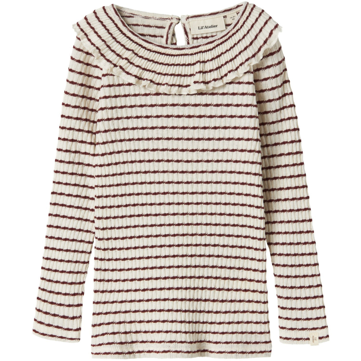 Lil'Atelier Hot Chocolate Nmfosophia Ls Slim Topp Lil