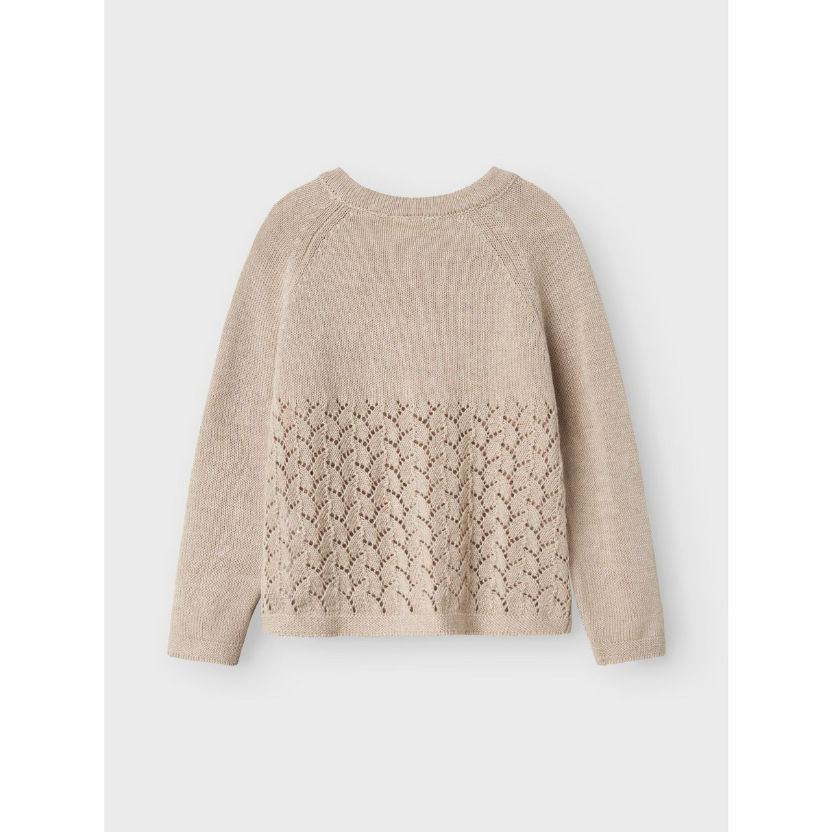 Lil'Atelier Pastel Parchment Melange Nmfolga Ls Stickad Card Lil