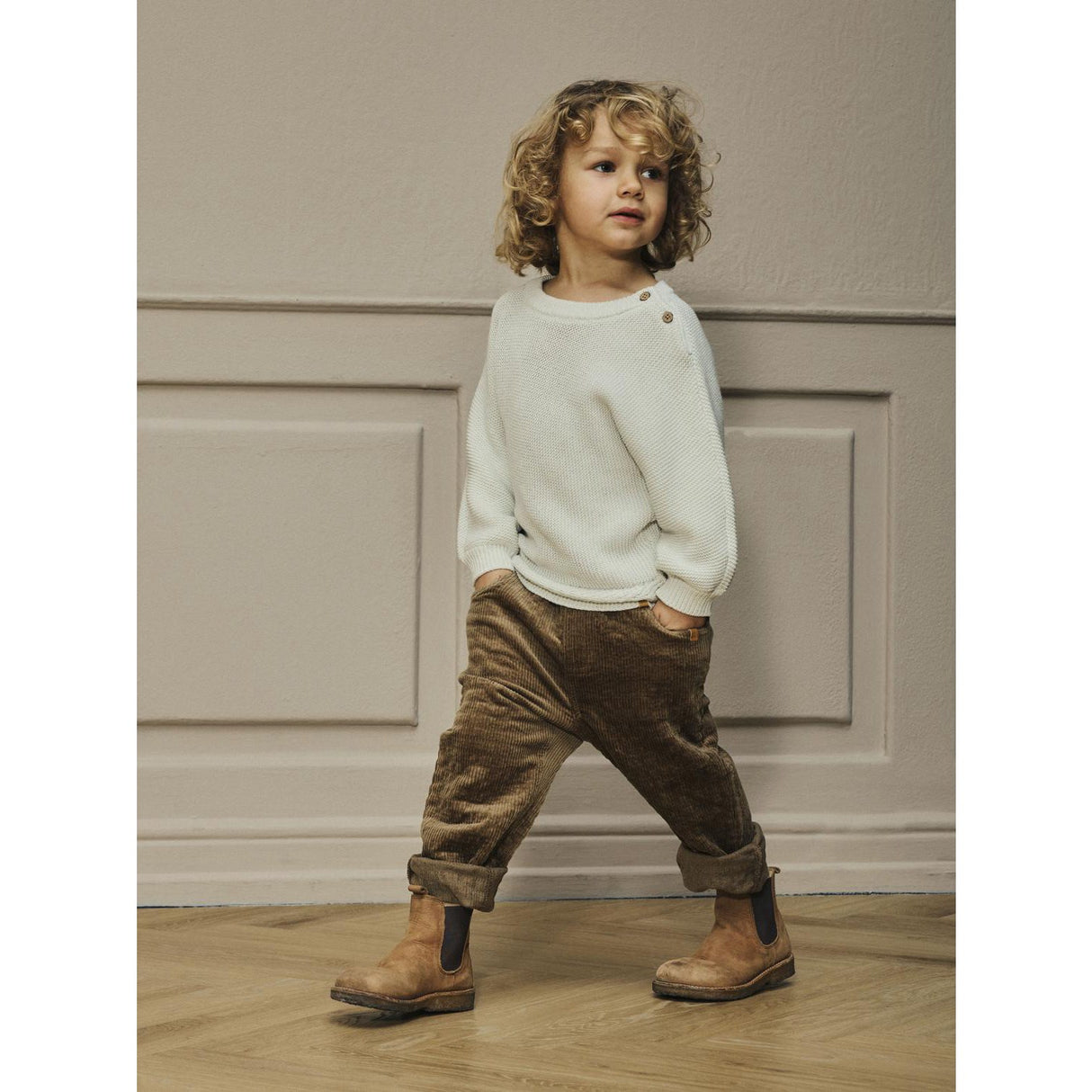 Lil'Atelier Sepia Tint Nmmosmund Loose Cord Pant 4241-Sd Lil