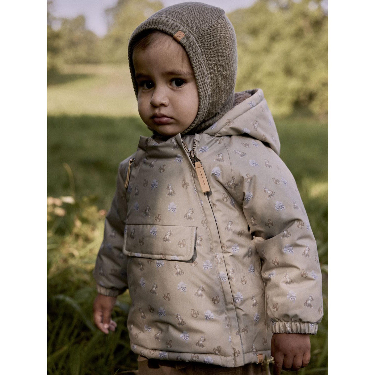 Lil'Atelier Overland Trek Animals Nbmlasnow05 Jkt Aop Fo Lil