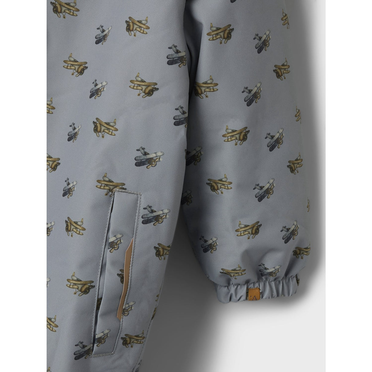 Lil'Atelier Ultimate Grey Airplanes Nmmlasnow10 Flygdräkt Aop Fo Lil