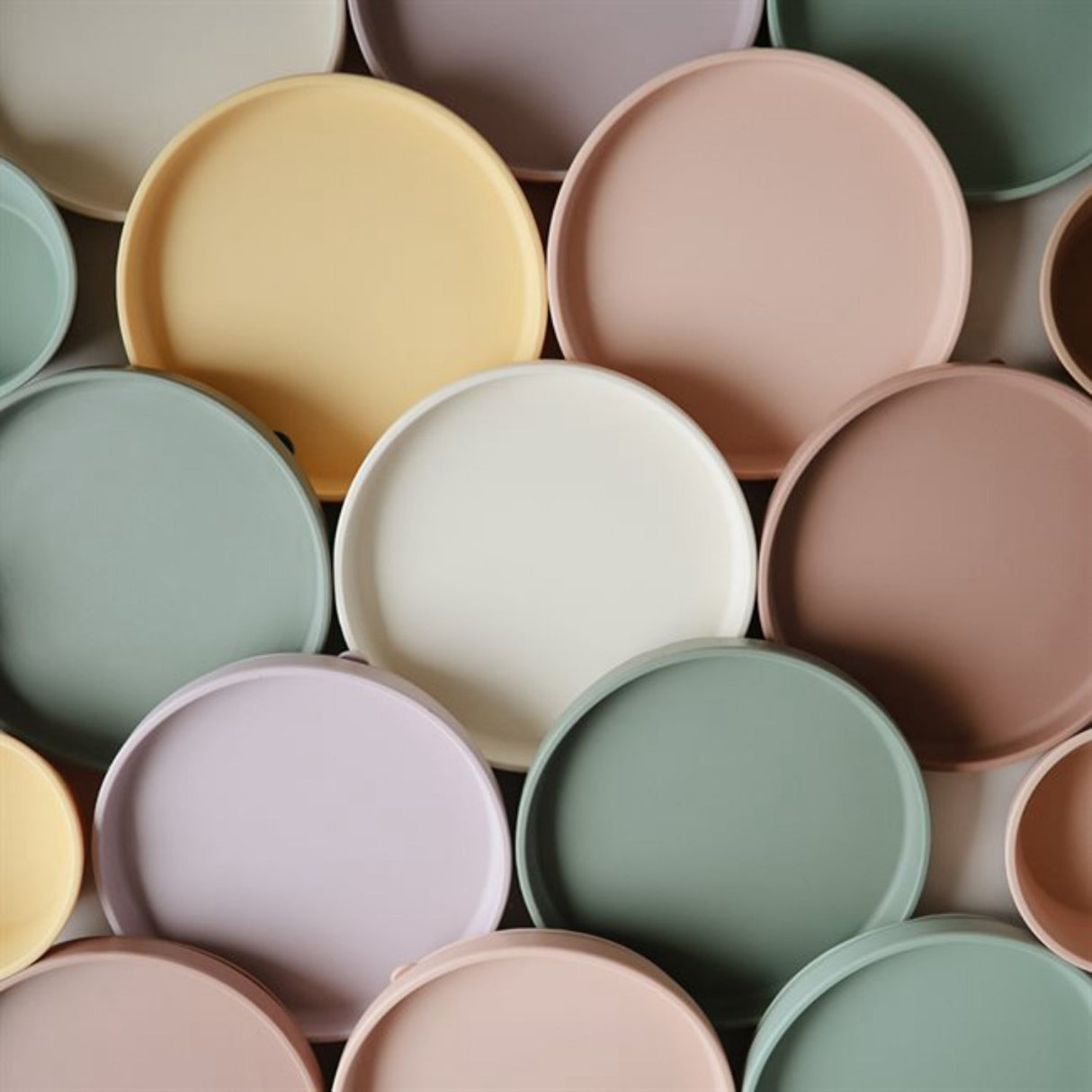 Mushie Blush Classic Silikon Tallrik