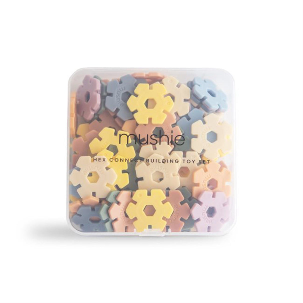 Mushie Multi HEX Connect Building Leksak Sett