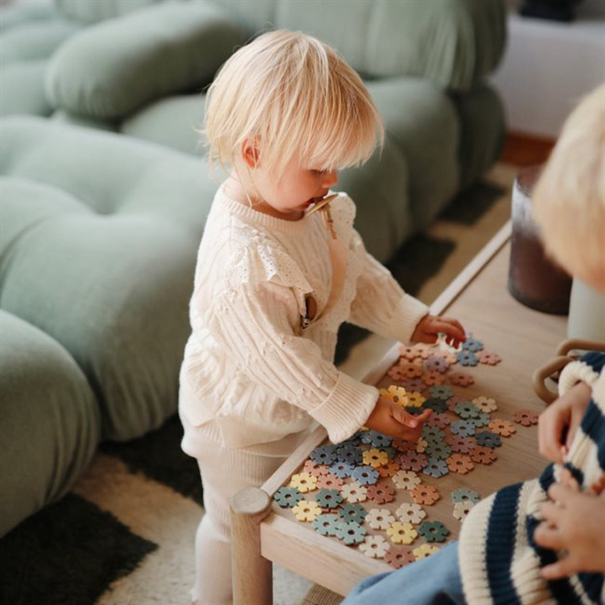 Mushie Multi HEX Connect Building Leksak Sett