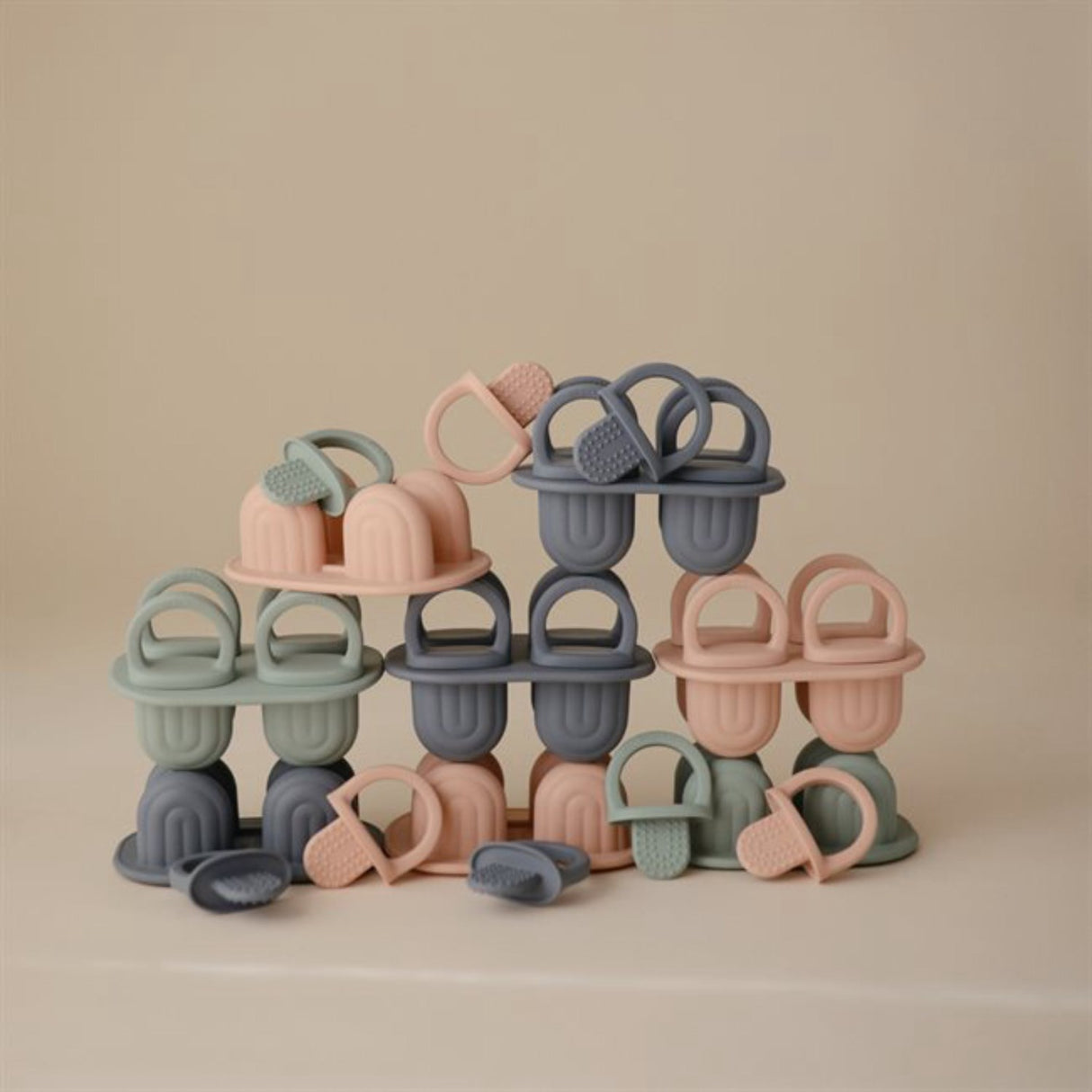 Mushie Cambridge Blue Toddler Ice Pop Tray