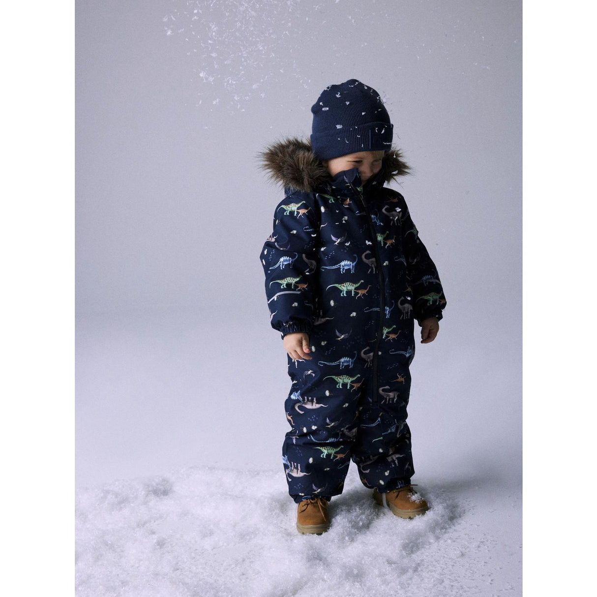 Name It Dark Sapphire Dino Earth Nmmsnow10 Dräkt Aop Fo Noos