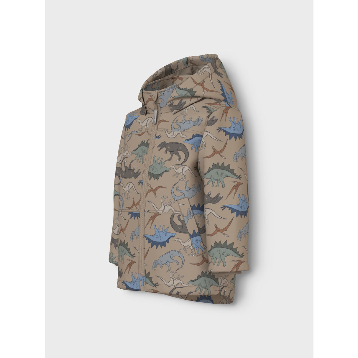 Name It Silver Mink Dino Nmmmax Pa Jacka Aop Noos