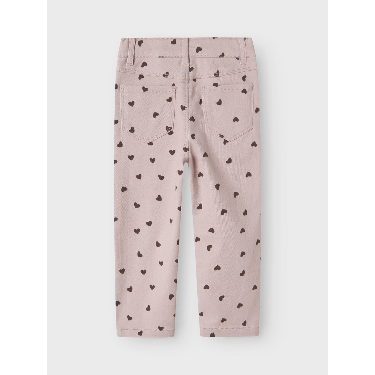 Name It Burnished Lilac Heart Nmfrose Straight Aop Twill Byxor 7218-Yf