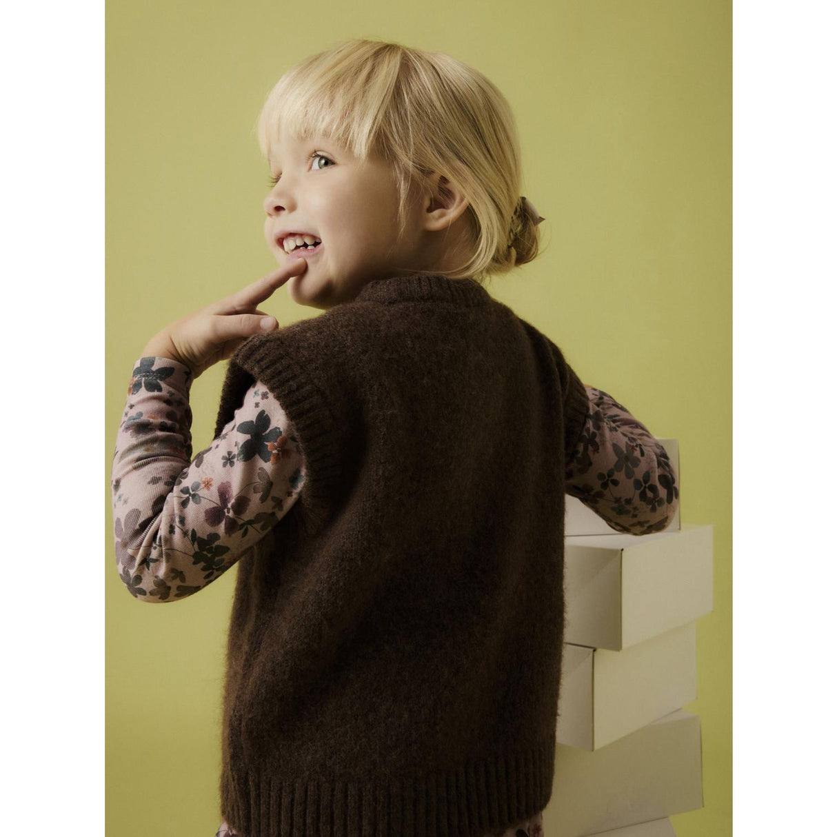 Name It Peppercorn Nmfneifyly Stickad Slipover