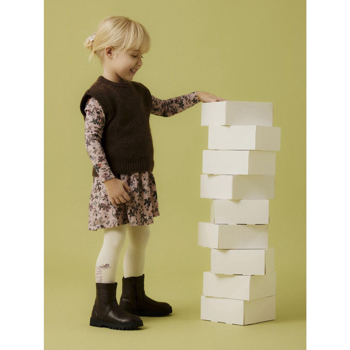 Name It Peppercorn Nmfneifyly Stickad Slipover