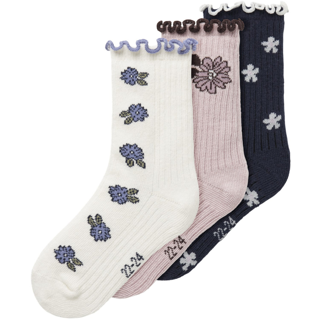 Name It Navy Blazer Nmfoalia 3-Pack Strumpor