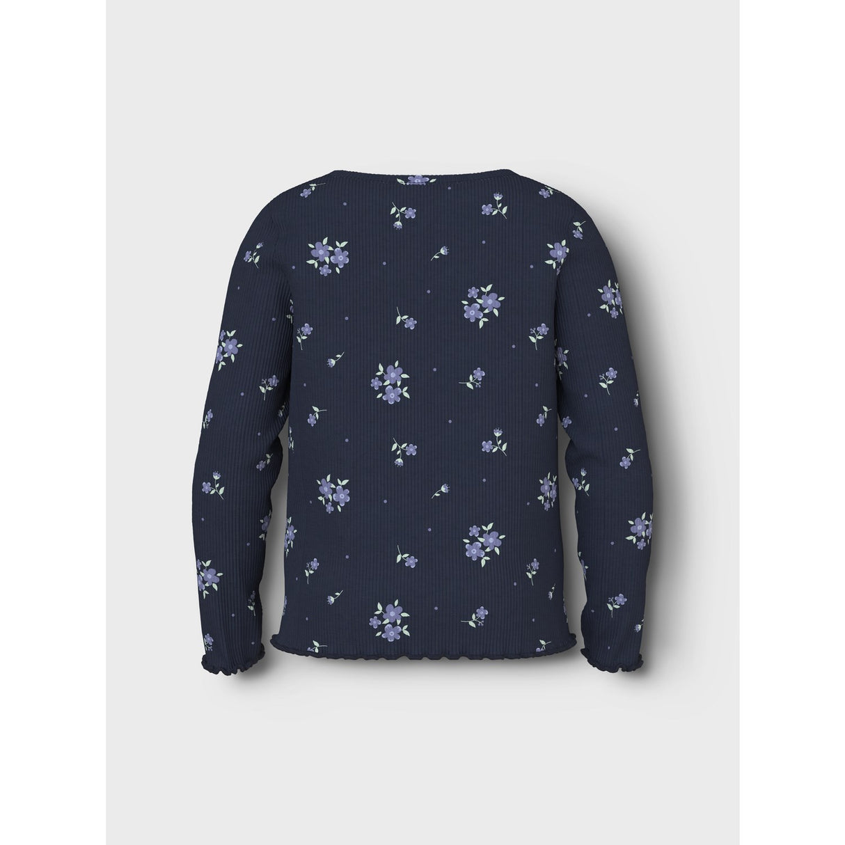 Name It Navy Blazer Blossom Aop Nmfvemia Ls Slim Topp