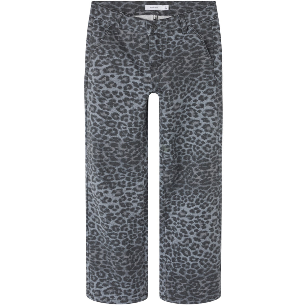 Name It Night Owl Grey Leopard Nkfrose Wide Twi Byxor 4444-Td Noos