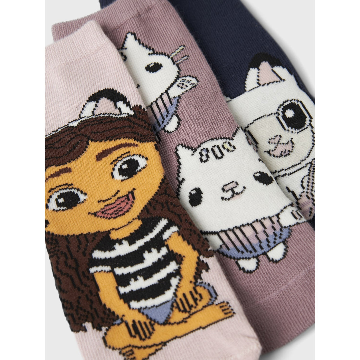 Name It Burnished Lilac Nmfsesara Gabby 3-Pack Strumpor Sky